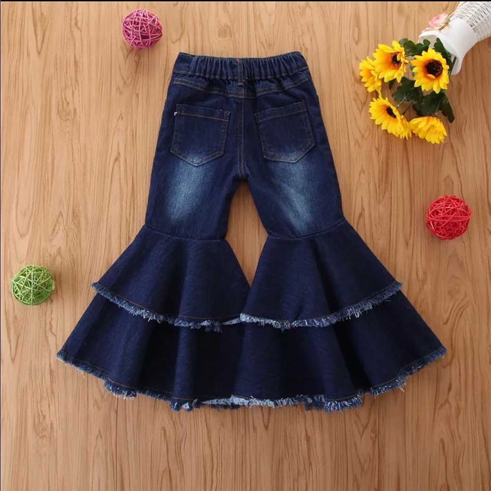 Kids flare wide leg pants